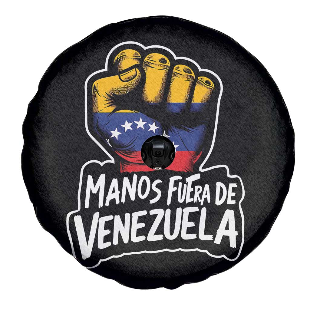 Manos Fuera De Venezuela Spare Tire Cover Venezuelan Flag TS11 Print Your Wear