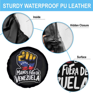 Manos Fuera De Venezuela Spare Tire Cover Venezuelan Flag TS11 Print Your Wear