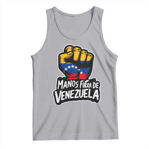 Manos Fuera De Venezuela Tank Top Venezuelan Flag TS11 Athletic Heather Print Your Wear