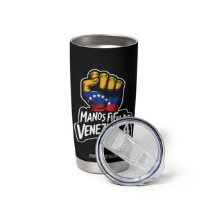 Manos Fuera De Venezuela Tumbler Cup Venezuelan Flag TS11 Print Your Wear