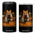 Halloween Vintage Patchwork Ghost Holding Black Cat Groovy Floral 4 in 1 Can Cooler Tumbler TS11 One Size: 16 oz Black Print Your Wear