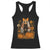 Halloween Vintage Patchwork Ghost Holding Black Cat Groovy Floral Racerback Tank Top TS11 Black Print Your Wear