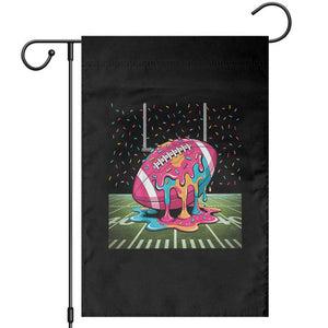 American Football Sprinkles Ice Cream Drip Field Goal Garden Flag - Print Your Wear