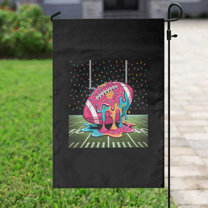 American Football Sprinkles Ice Cream Drip Field Goal Garden Flag - Print Your Wear