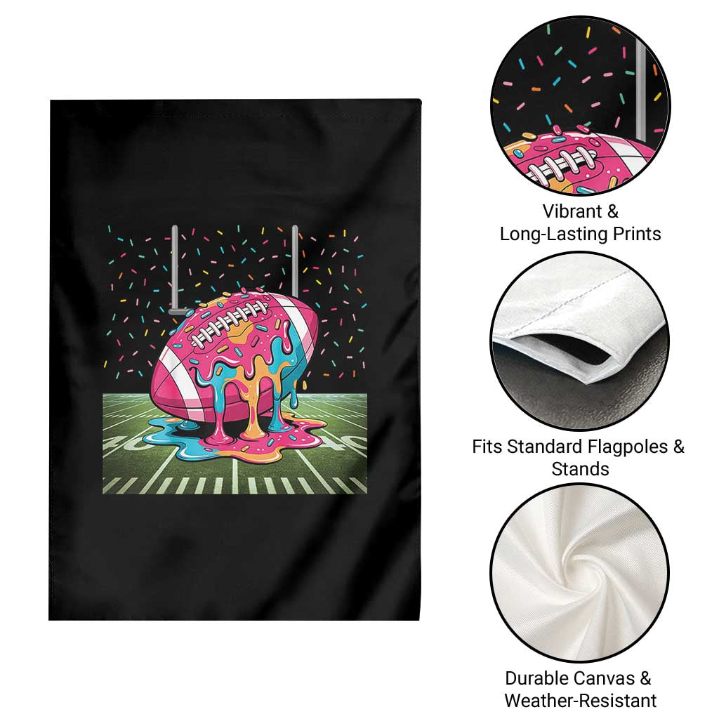 American Football Sprinkles Ice Cream Drip Field Goal Garden Flag TS11 Print Your Wear