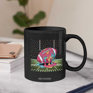 American Football Sprinkles Ice Cream Drip Field Goal Coffee Mug - Print Your Wear