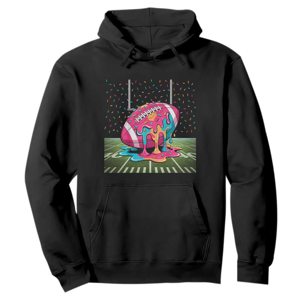 American Football Sprinkles Ice Cream Drip Field Goal Hoodie TS11 Black Print Your Wear