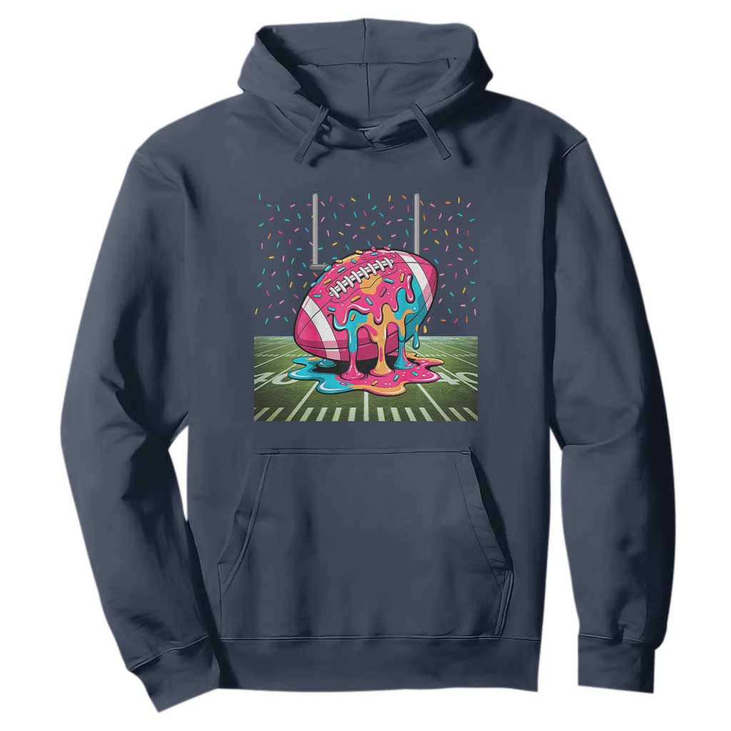 American Football Sprinkles Ice Cream Drip Field Goal Hoodie TS11 Navy Print Your Wear