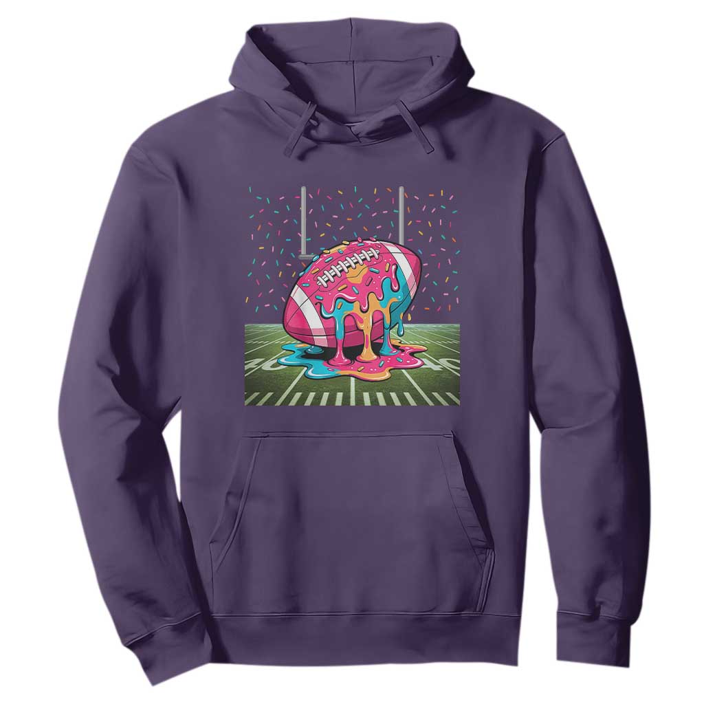 American Football Sprinkles Ice Cream Drip Field Goal Hoodie TS11 Purple Print Your Wear