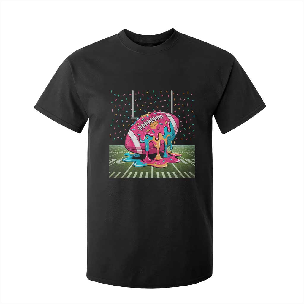 American Football Sprinkles Ice Cream Drip Field Goal T Shirt For Kid - Print Your Wear