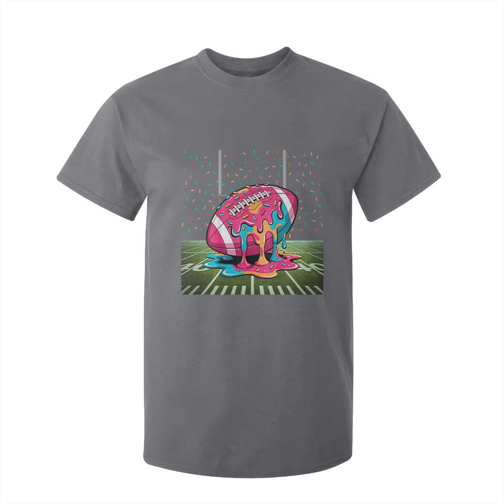 American Football Sprinkles Ice Cream Drip Field Goal T Shirt For Kid TS11 Charcoal Print Your Wear