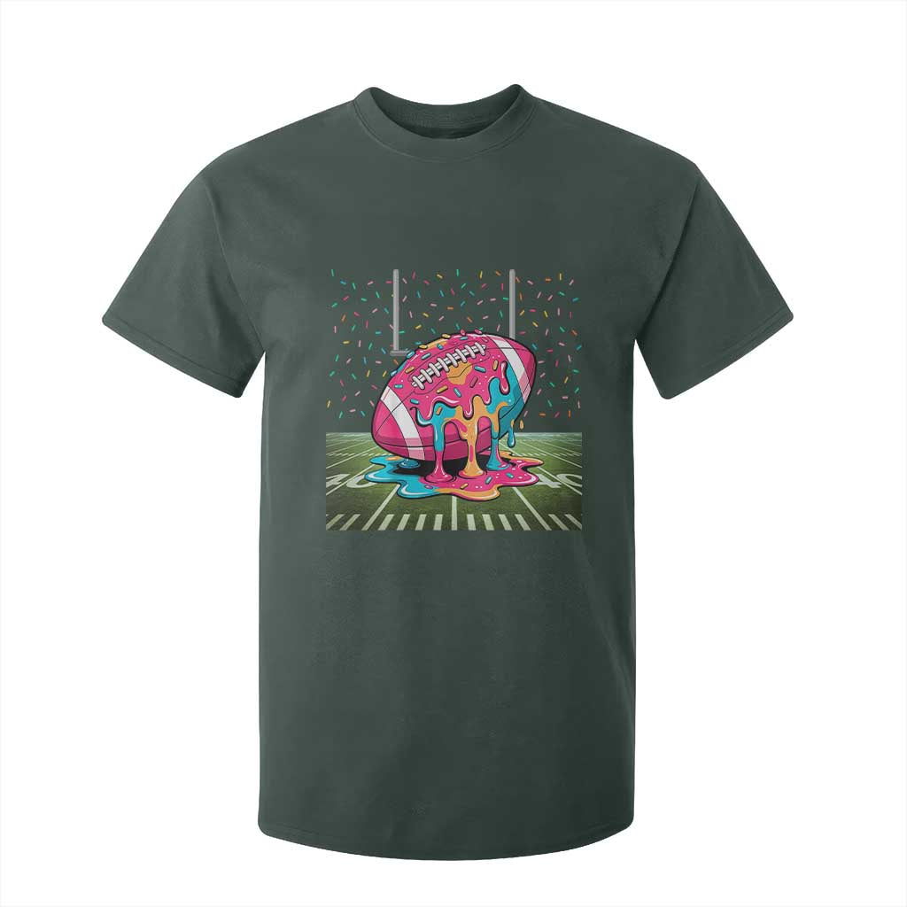 American Football Sprinkles Ice Cream Drip Field Goal T Shirt For Kid TS11 Dark Forest Green Print Your Wear