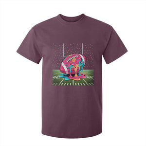 American Football Sprinkles Ice Cream Drip Field Goal T Shirt For Kid TS11 Maroon Print Your Wear