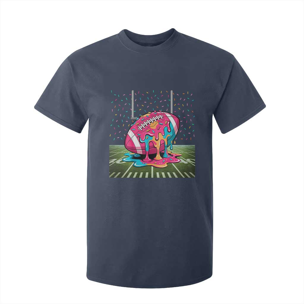 American Football Sprinkles Ice Cream Drip Field Goal T Shirt For Kid TS11 Navy Print Your Wear