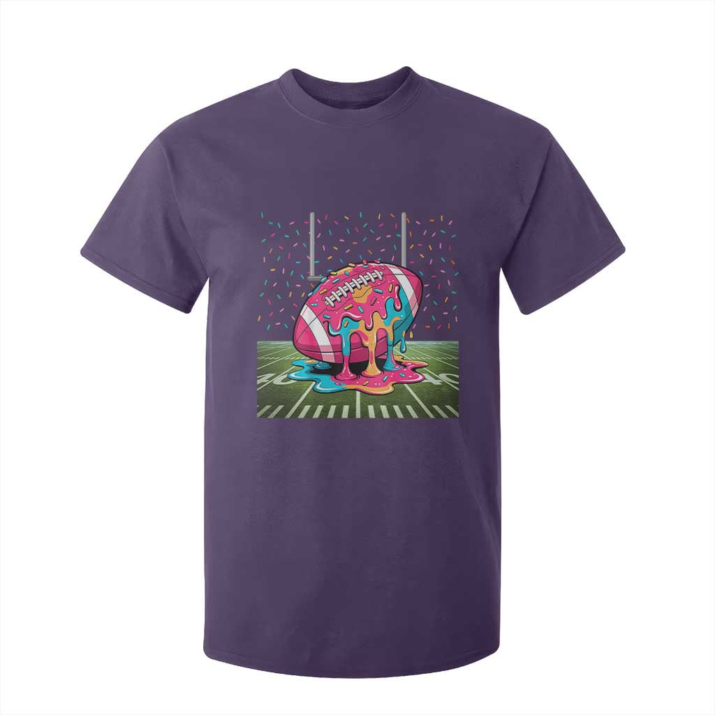 American Football Sprinkles Ice Cream Drip Field Goal T Shirt For Kid TS11 Purple Print Your Wear