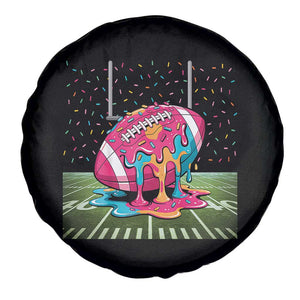 American Football Sprinkles Ice Cream Drip Field Goal Spare Tire Cover - Print Your Wear