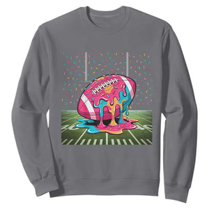 American Football Sprinkles Ice Cream Drip Field Goal Sweatshirt - Print Your Wear