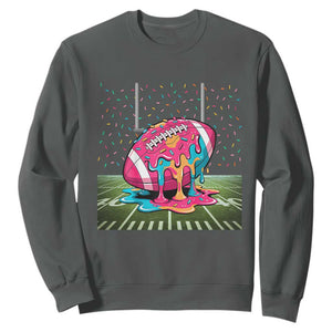 American Football Sprinkles Ice Cream Drip Field Goal Sweatshirt - Print Your Wear