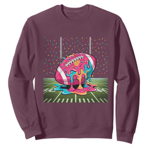 American Football Sprinkles Ice Cream Drip Field Goal Sweatshirt - Print Your Wear