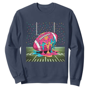 American Football Sprinkles Ice Cream Drip Field Goal Sweatshirt - Print Your Wear
