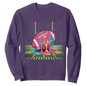 American Football Sprinkles Ice Cream Drip Field Goal Sweatshirt - Print Your Wear