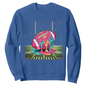 American Football Sprinkles Ice Cream Drip Field Goal Sweatshirt - Print Your Wear