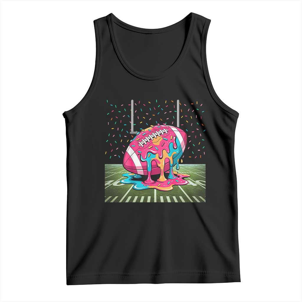 American Football Sprinkles Ice Cream Drip Field Goal Tank Top TS11 Black Print Your Wear