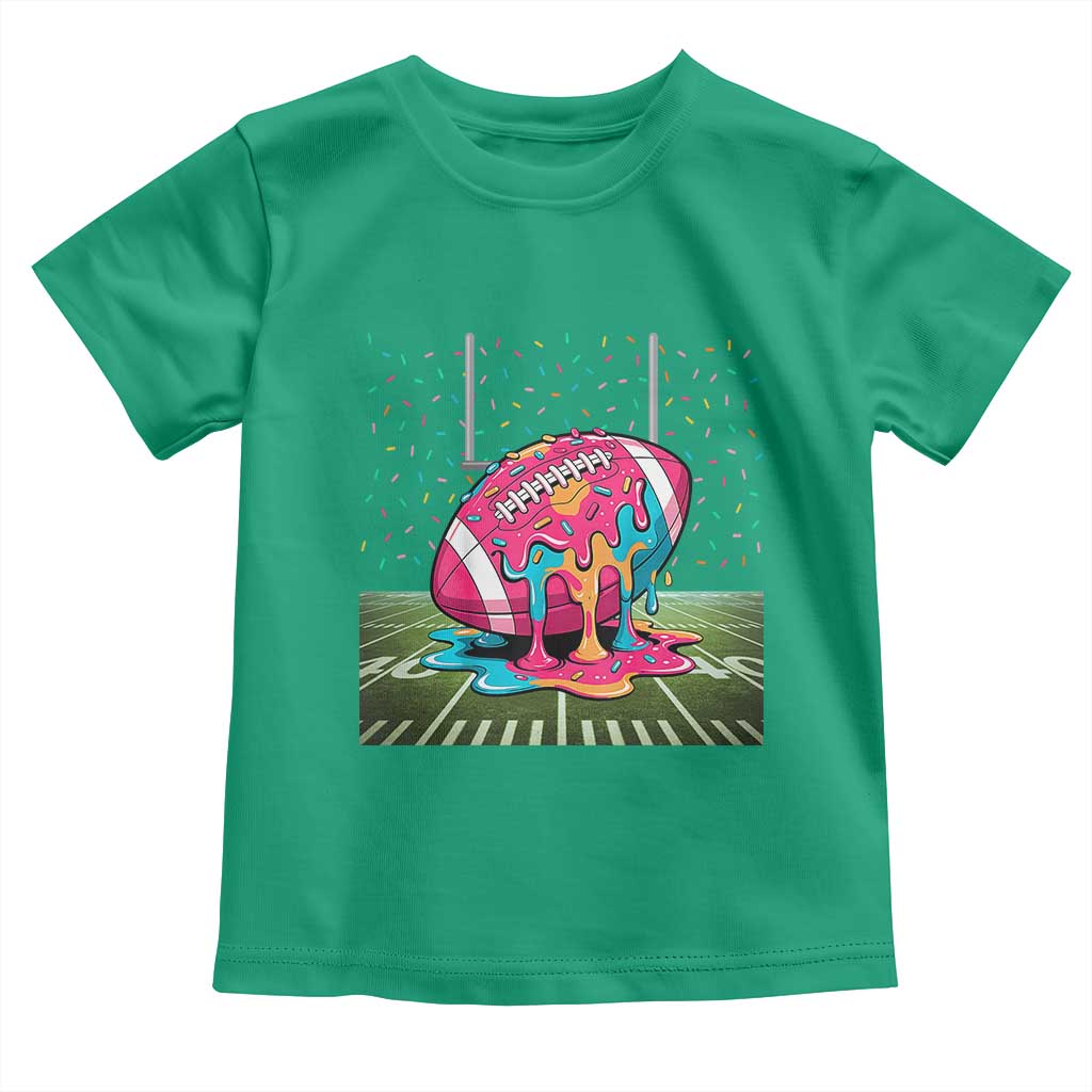 American Football Sprinkles Ice Cream Drip Field Goal Toddler T Shirt TS11 Irish Green Print Your Wear