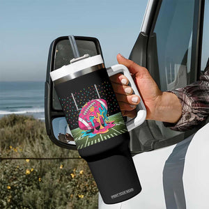 American Football Sprinkles Ice Cream Drip Field Goal Tumbler With Handle - Print Your Wear