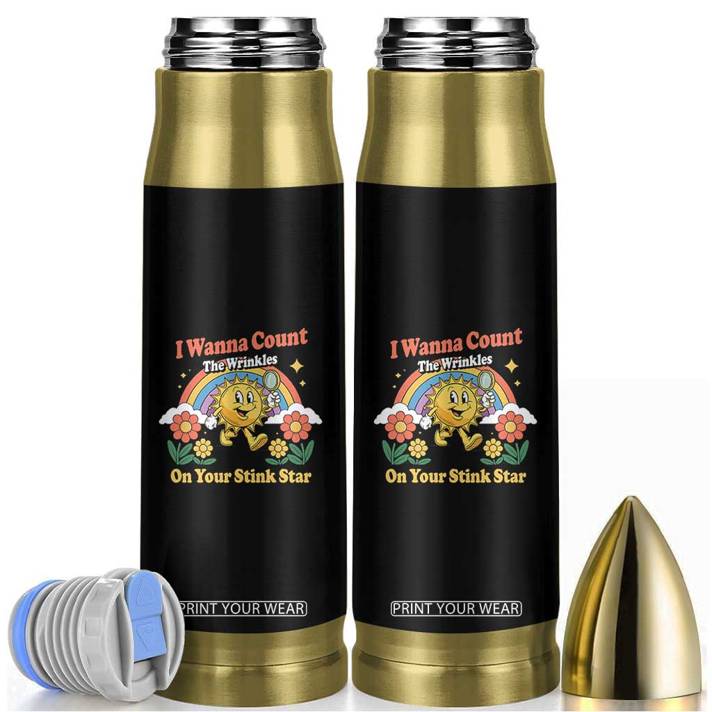 Funny I Wanna Count The Wrinkles On Your Stink Star Bullet Tumbler Adult Humor TS11 Black Print Your Wear