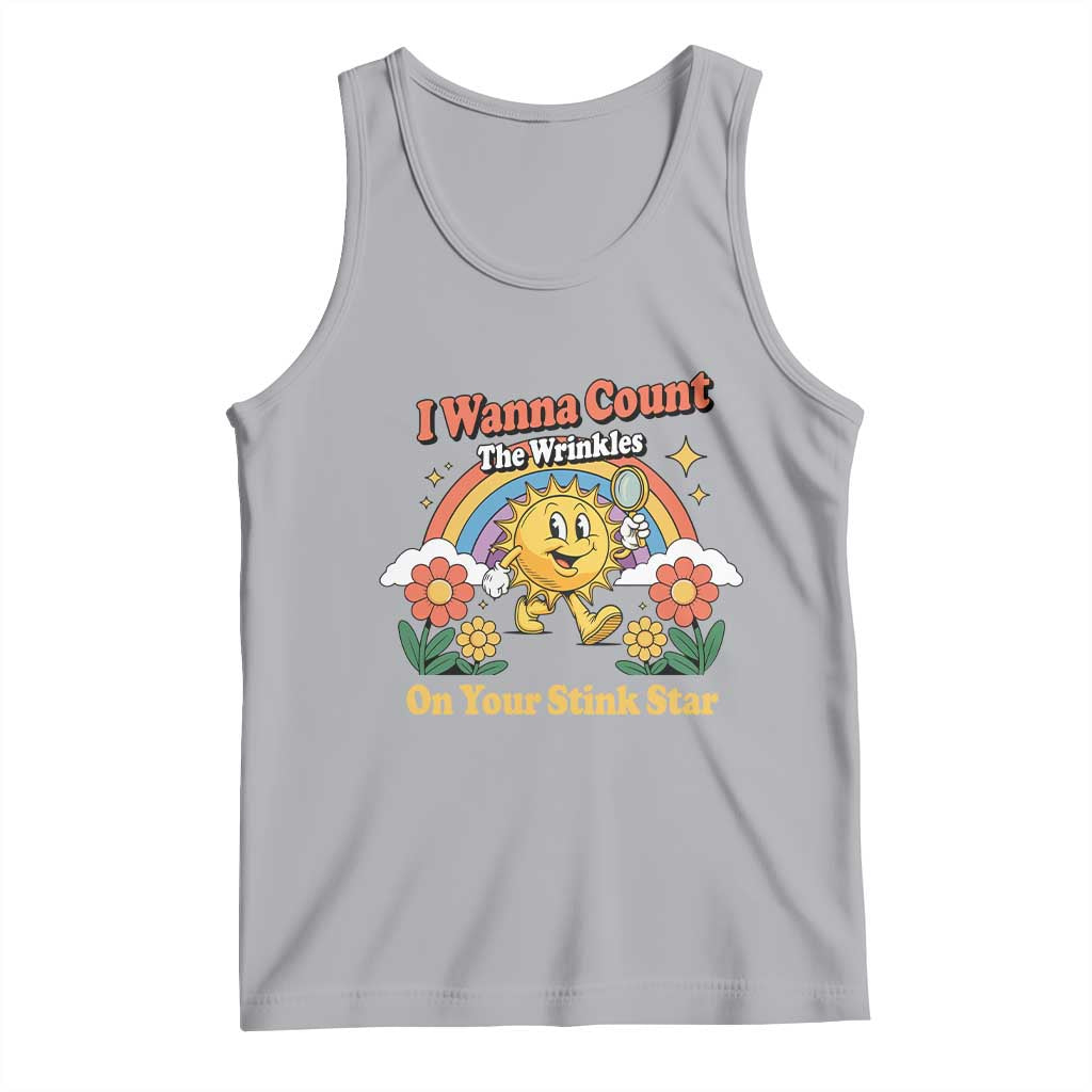 Funny I Wanna Count The Wrinkles On Your Stink Star Tank Top Adult Humor TS11 Athletic Heather Print Your Wear