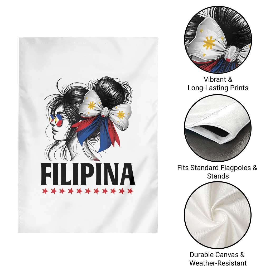 Filipina Girl Philippines Flag Proud Pinay Garden Flag TS11 Print Your Wear