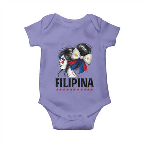 Filipina Girl Philippines Flag Proud Pinay Baby Onesie TS11 Violet Print Your Wear