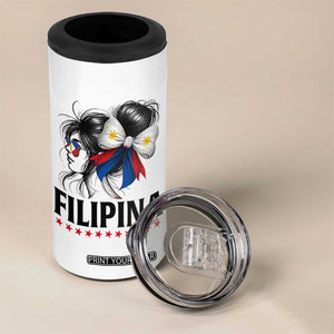 Filipina Girl Philippines Flag Proud Pinay 4 in 1 Can Cooler Tumbler TS11 Print Your Wear