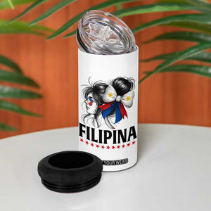 Filipina Girl Philippines Flag Proud Pinay 4 in 1 Can Cooler Tumbler TS11 Print Your Wear