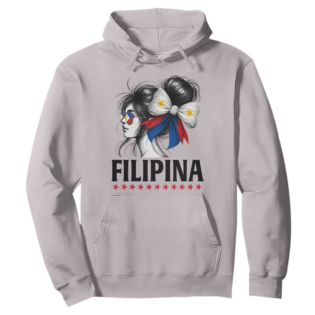 Filipina Girl Philippines Flag Proud Pinay Hoodie TS11 Ice Gray Print Your Wear