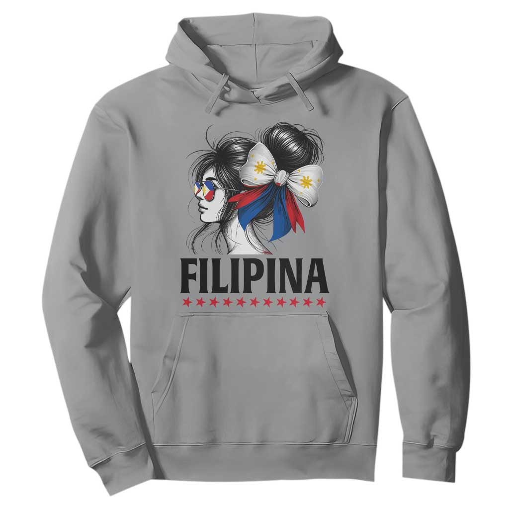Filipina Girl Philippines Flag Proud Pinay Hoodie TS11 Sport Gray Print Your Wear