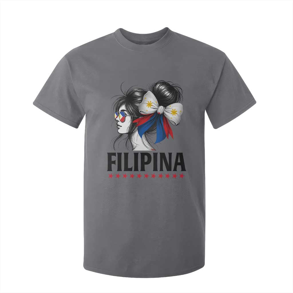 Filipina Girl Philippines Flag Proud Pinay T Shirt For Kid TS11 Charcoal Print Your Wear