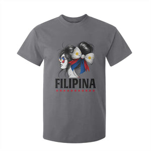 Filipina Girl Philippines Flag Proud Pinay T Shirt For Kid TS11 Charcoal Print Your Wear