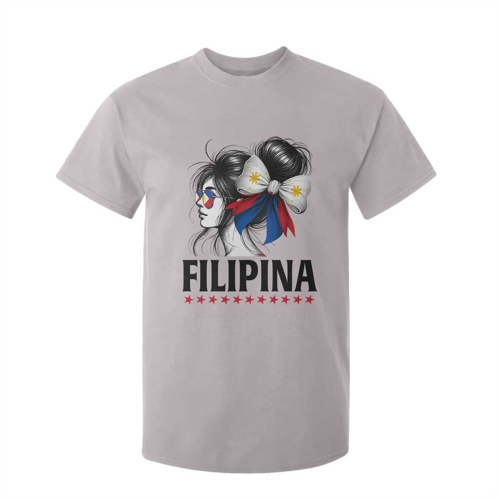 Filipina Girl Philippines Flag Proud Pinay T Shirt For Kid TS11 Ice Gray Print Your Wear