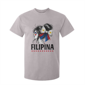 Filipina Girl Philippines Flag Proud Pinay T Shirt For Kid TS11 Ice Gray Print Your Wear