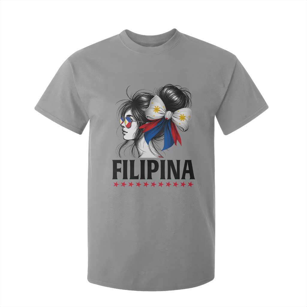 Filipina Girl Philippines Flag Proud Pinay T Shirt For Kid TS11 Sport Gray Print Your Wear