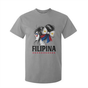 Filipina Girl Philippines Flag Proud Pinay T Shirt For Kid TS11 Sport Gray Print Your Wear