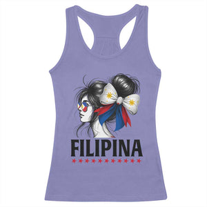 Filipina Girl Philippines Flag Proud Pinay Racerback Tank Top TS11 Violet Print Your Wear