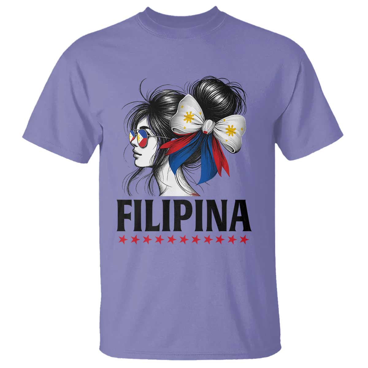 Filipina Girl Philippines Flag Proud Pinay T Shirt TS11 Violet Print Your Wear