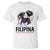 Filipina Girl Philippines Flag Proud Pinay T Shirt TS11 White Print Your Wear