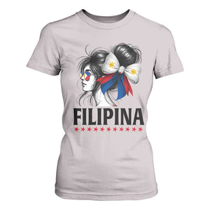 Filipina Girl Philippines Flag Proud Pinay T Shirt For Women TS11 Ice Gray Print Your Wear