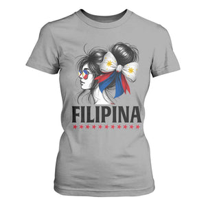 Filipina Girl Philippines Flag Proud Pinay T Shirt For Women TS11 Sport Gray Print Your Wear