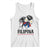 Filipina Girl Philippines Flag Proud Pinay Tank Top TS11 White Print Your Wear