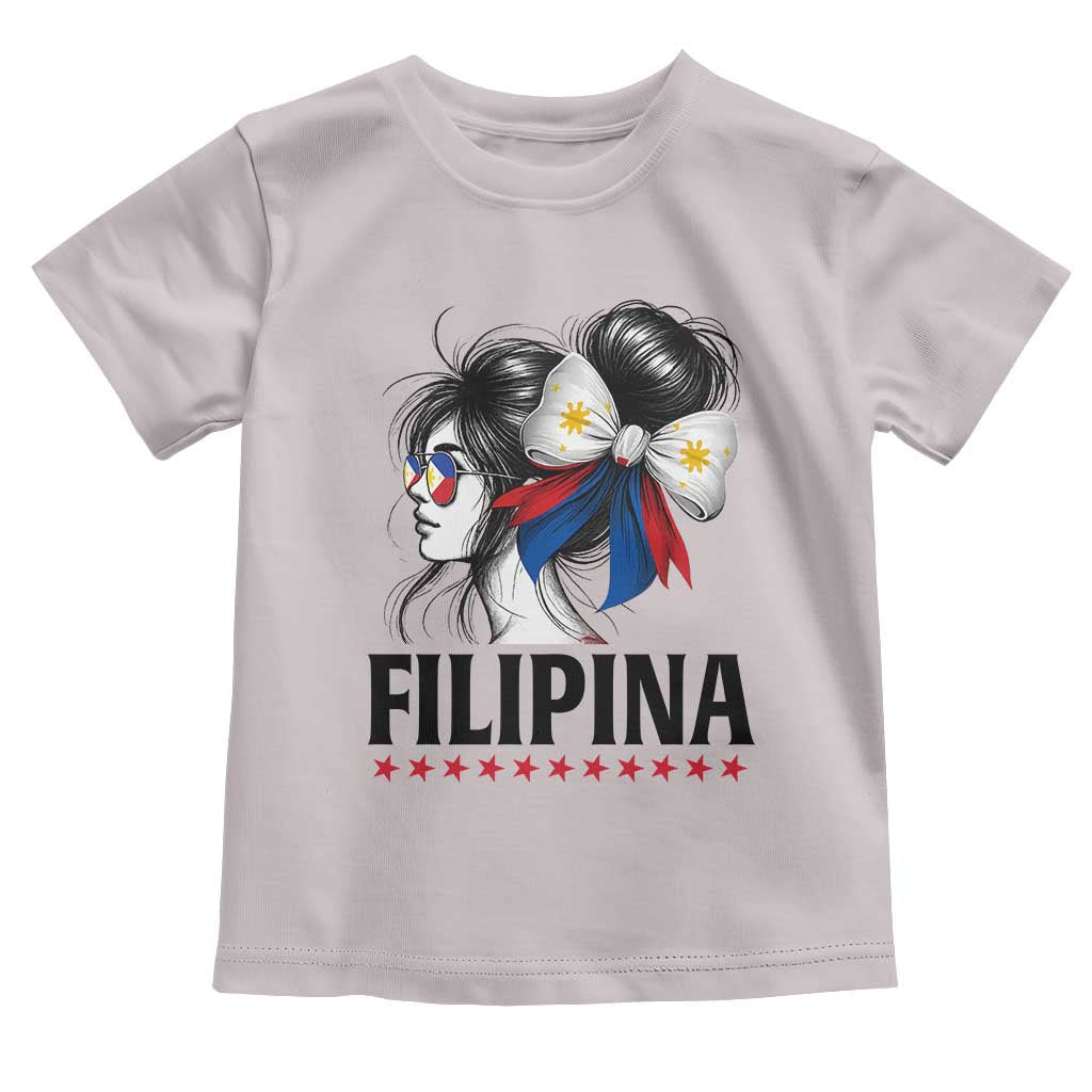 Filipina Girl Philippines Flag Proud Pinay Toddler T Shirt TS11 Ice Gray Print Your Wear